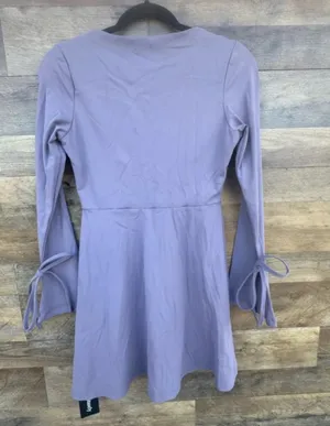 🍬 NWT Aotasely Lavender Long Sleeve Mini Dress thumbnail 6