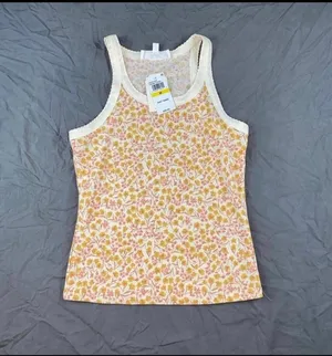 NEW Tank Top Yellow Size M thumbnail 3