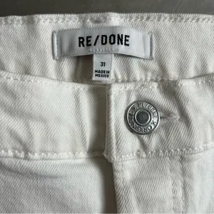 NWT Re/Done White 90’s High Rise Loose Fit Denim Jeans Size 31‎ thumbnail 8