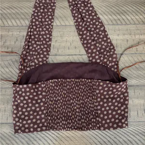 These Three Boutique Elegant Brown Polka Dot Halter Top thumbnail 4