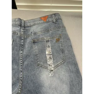 Red Bottoms Women High Waisted Relaxed Straight Rhinestone‎ Bow Jeans 16 (34x30) thumbnail 10
