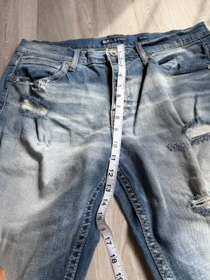 BKE Jake Straight Jeans Men’s Size 38x34 Distressed Denim thumbnail 4