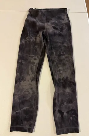 Lululemon Align High-Rise Pant Cropped Diamond Dye Pitch Grey Graphite size 4 thumbnail 1