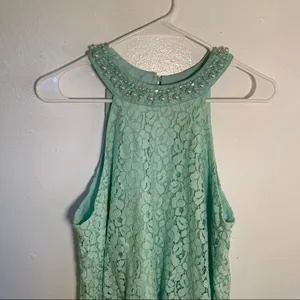 Altar'd State Women's Size Medium Alanna Pearl Sleeveless Swing Dress Mint Green thumbnail 5