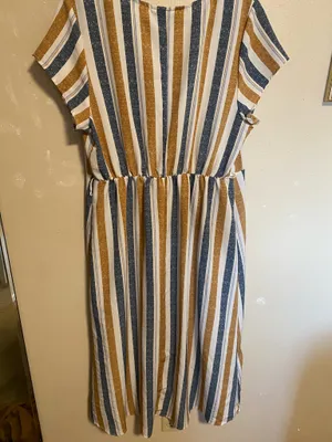 Striped Dress Multiple Size L thumbnail 2