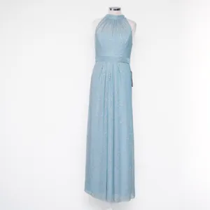 Adrianna Papell‎ | Floral Metallic Stencil Halter Gown thumbnail 2