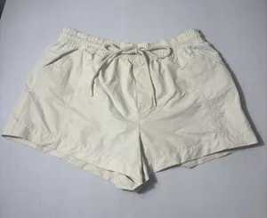 Calia Tan Pull On Active Drawstring Pocket Shorts Size Large Athleisure Gym READ thumbnail 1