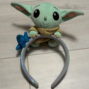 NWOT Disney Space Themed grogu and frog headband- Star Wars the mandalorian thumbnail 1