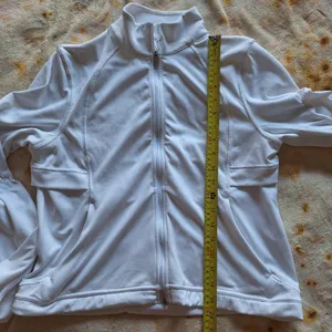 Lululemon White Ventilating UV Protection Running Full Zip Jacket 6 S thumbnail 5