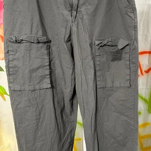S197. Rachel Paige grey cargo pants Size L thumbnail 1