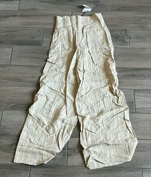 Zara wide leg stripe pants thumbnail 1