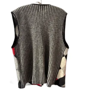 Vintage J.K. America Argyle Sweater Vest Lambswool Angora Blend Size 26/28 thumbnail 3