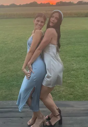 Blue Satin dress thumbnail 1