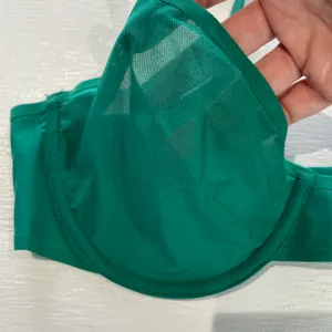 Aerie New SMOOTHEZ Mesh Unlined Underwire Balconette Bra Green Envy Size 36C thumbnail 6