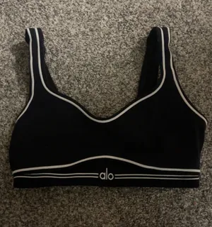 Alo Yoga Bra Sports Black thumbnail 1