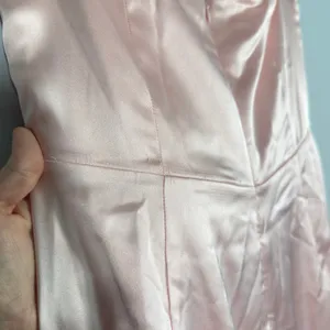 Meshki Alanis Strapless Maxi Dress Gown Cowl Neck Blush Pink Wedding Guest XXL thumbnail 9