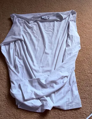 Princess Polly White Long Sleeve Top thumbnail 1