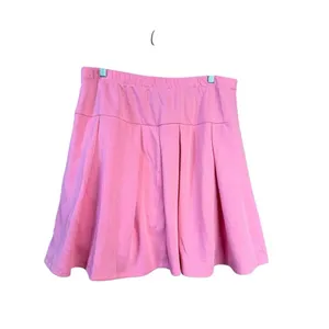 Ashley Stewart Pleated Athletic Knit Tennis Skirt/Skort Sz L 14/16 Coral NWT thumbnail 2