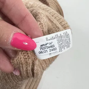 Offline By Aerie Size XS Ribbed Cropped Sweater Hoodie Brown Ombré Long Sleeve thumbnail 13
