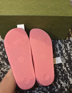 Gucci GG Slide Rubber Sandal Pink Size 36 thumbnail 3