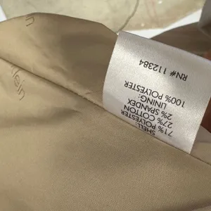 Calvin Klein Black Double Breasted Belted‎ Trench Coat Jacket XS Epaulettes thumbnail 11