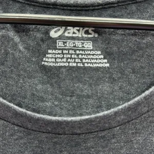 Asics Run Like The Wind Heathered Gray Athletic Graphic Tee Short Sleeve Size XL thumbnail 7