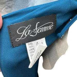 La Femme Blue Cut Out Side Slit Gown Dress Prom Formal Size‎ 4 thumbnail 15