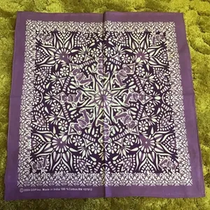 Purple Grateful Dead bears n flowers NWT bandana thumbnail 4