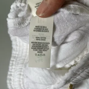 Aerie Gauzy Tiered Mini Skirt Boho Cottagecore 100% Cotton White Women's Size XL thumbnail 8