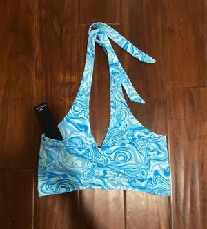 70s themed top Blue thumbnail 2