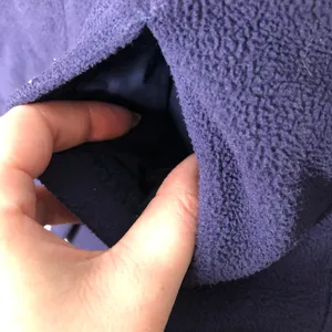 Lilly Pulitzer navy blue full zip up fleece jacket pockets preppy collar small thumbnail 4