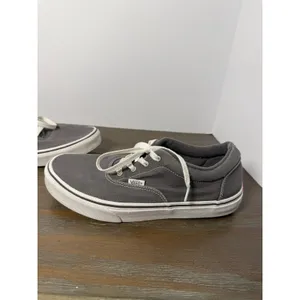 Vans Era Gray Canvas Sneakers Youth 7 Women's 8.5 Classic Skate Shoes thumbnail 2