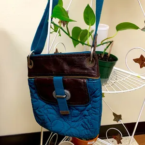 Fossil turquoise Crossbody purse bag thumbnail 2