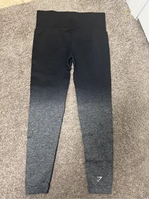 Gymshark Black and Gray Ombre High-Waist Leggings thumbnail 4