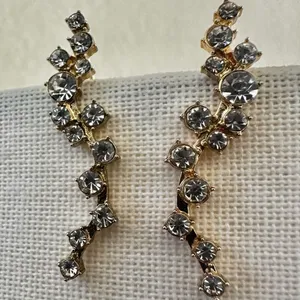 ✨ BaubleBar “Farah” Crystal Ear Crawler Earrings thumbnail 2
