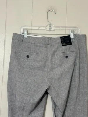Banana Republic Avery Mid Rise Straight Ankle Pants Gray Novelty Size 10 NWT thumbnail 8