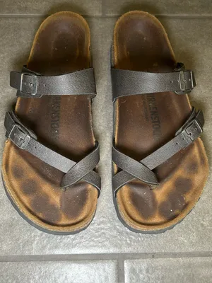 Birkenstock Mayari Black Strappy Slip On Sandals Women’s Shoe Size 7 - 7.5 thumbnail 3