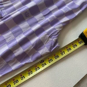 Juicy Couture Women’s XL Purple Checkered Jogger Pants Cargo Pockets Elastic Wai thumbnail 4