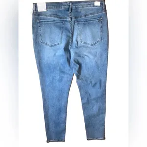 SEVEN 7 sz 16 Stretch light blue Denim TUMMYLESS JEANS Skinny High Waist thumbnail 2