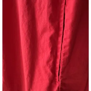 Vtg Go Softly Patio Dress XL Red Embroidered Muumuu Hippie Chic Boho Oriental thumbnail 14