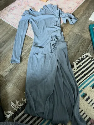 Wilfred‎ blue ruched midi dress thumbnail 1