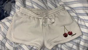 Cherry Crème Edikted Sweatshorts  thumbnail 1
