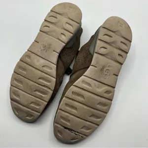 UGG Tye Leather Lace Up Sneakers Brown Nubuck Sz 9.5 thumbnail 7