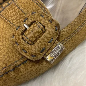 Ugg Australia Beige Fur‎ Lined Logo Buckle Loafer Size 7 A1 thumbnail 3