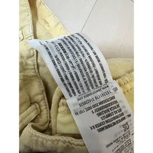 Abercrombie & Fitch Women Small Butter Yellow Linen Blend Shorts Coastal Retro thumbnail 6