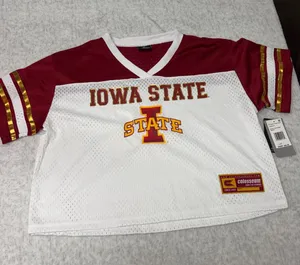 Iowa State Cyclones Womens‎ Colosseum Treasure Football Jersey Medium NWT thumbnail 1