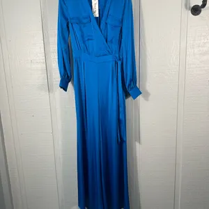 Strut and Bolt Blue Long Sleeve Pantsuit Size Small NWT thumbnail 2