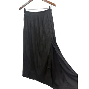 Lulus Midsummer Memories Black Mid-Rise Maxi Skirt size Small NWT thumbnail 4