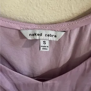 Naked Zebra Purple Tiered Camisole Top thumbnail 3