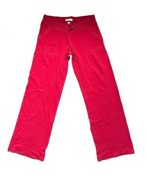 Vintage Y2K Aerie Low Rise Red Wide Leg Sweatpants Drawstring Lounge Pants thumbnail 1